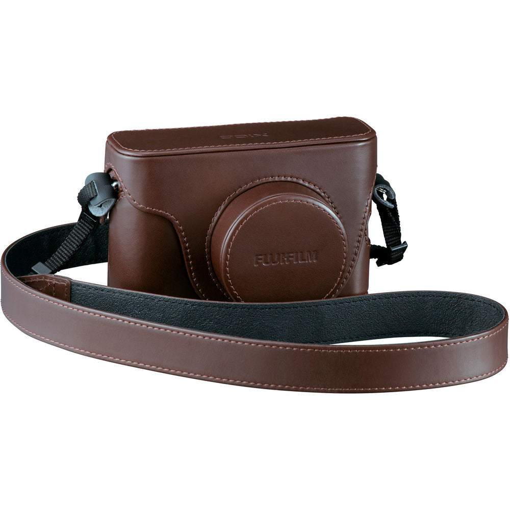 Fujifilm X100S/X100T Leather Camera Case (Brown), bags pouches, Fujifilm - Pictureline 