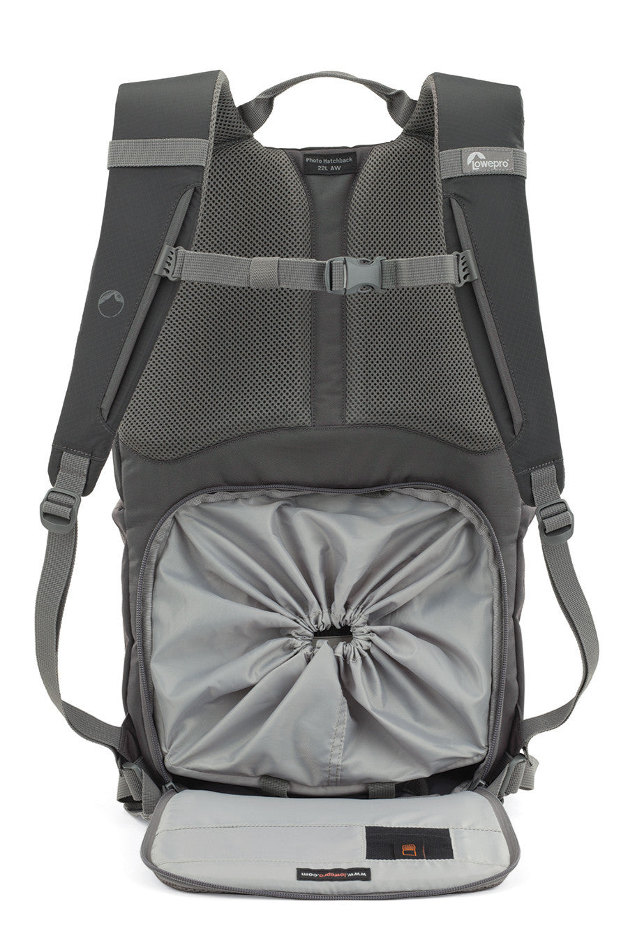 Lowepro Photo Hatchback 22L AW Camera Backpack (Slate Grey), discontinued, Lowepro - Pictureline  - 5
