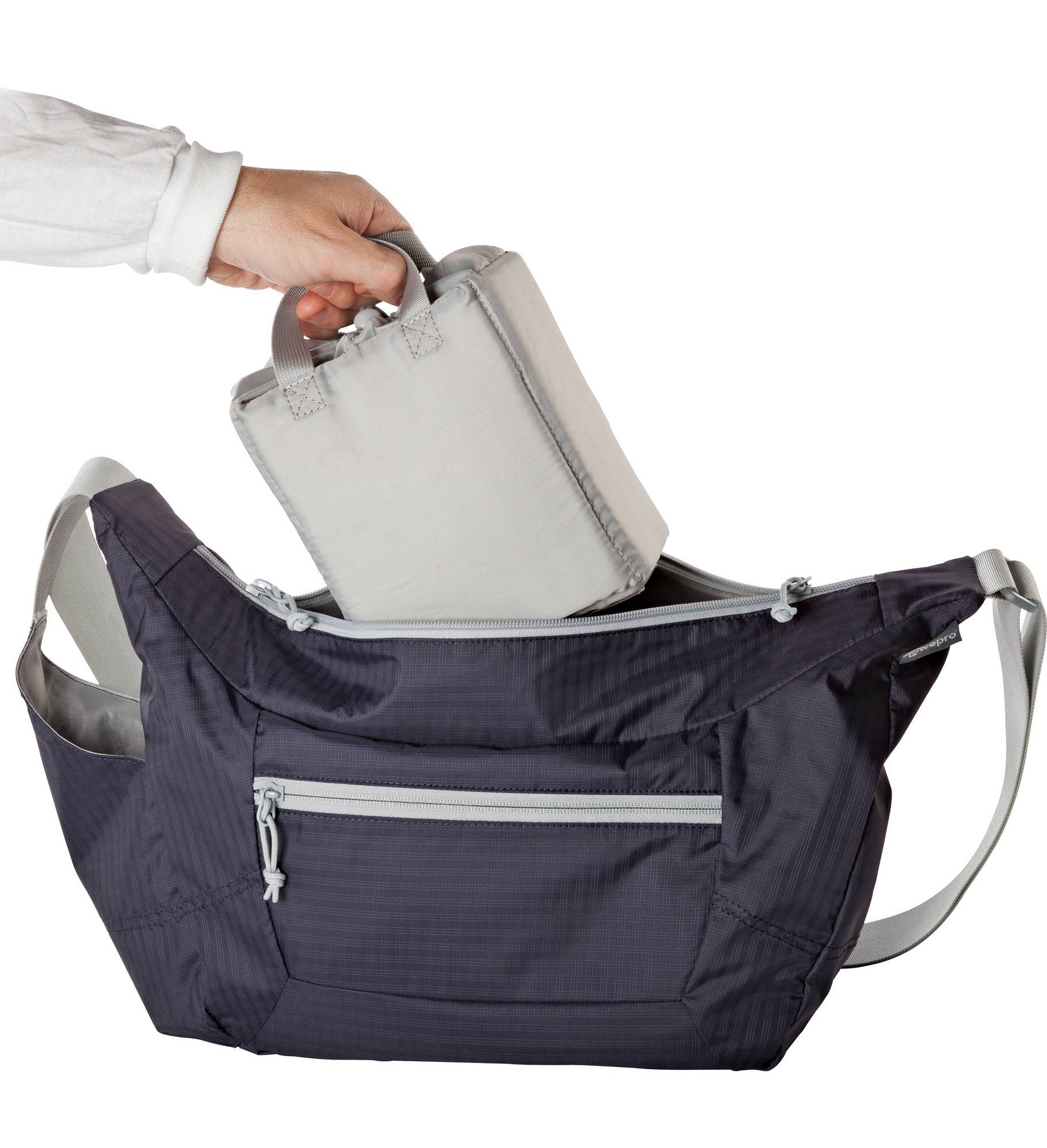 Lowepro Photo Sport Shoulder 12L Camera Bag (Purple/Grey), bags shoulder bags, Lowepro - Pictureline  - 2