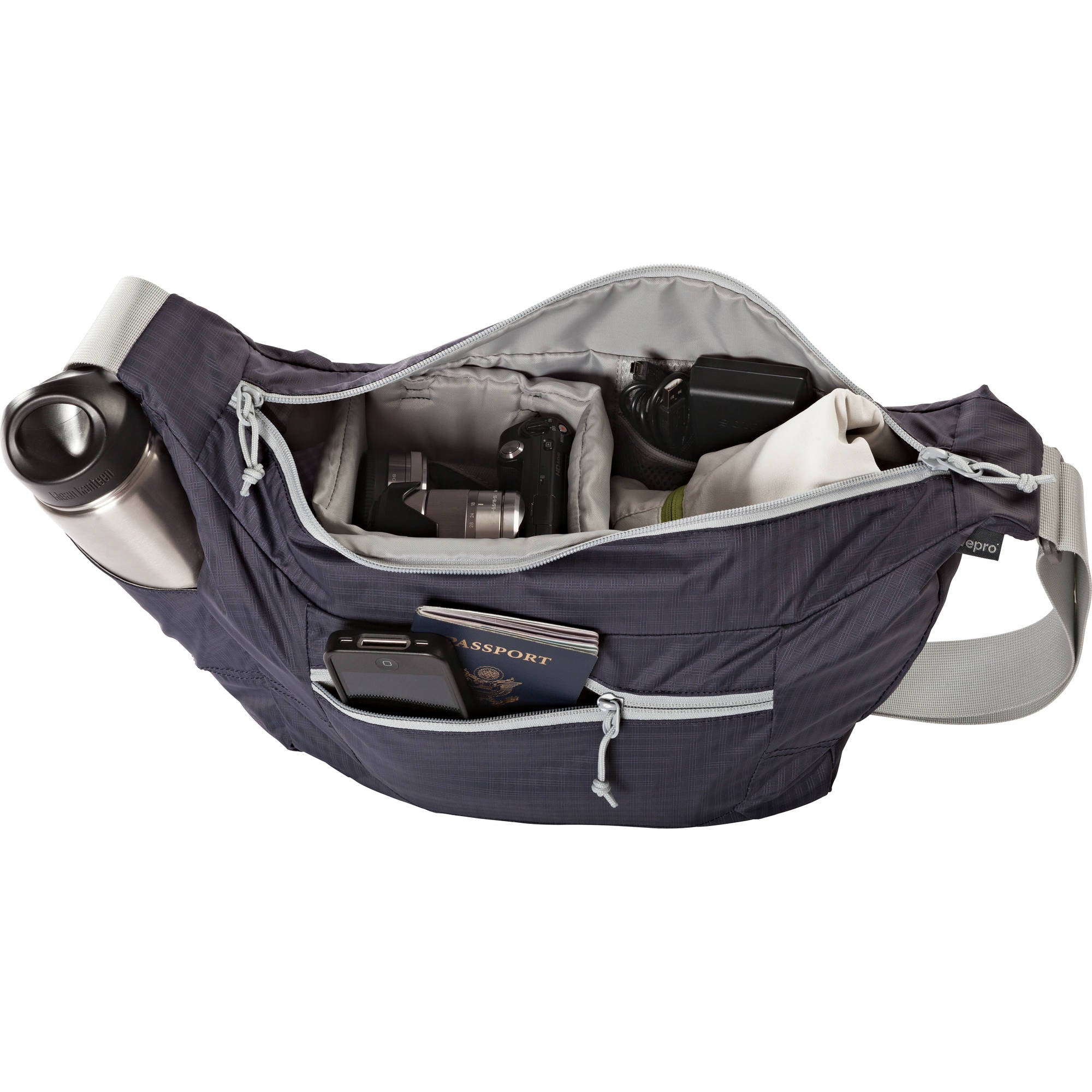 Lowepro Photo Sport Shoulder 12L Camera Bag (Purple/Grey), bags shoulder bags, Lowepro - Pictureline  - 8
