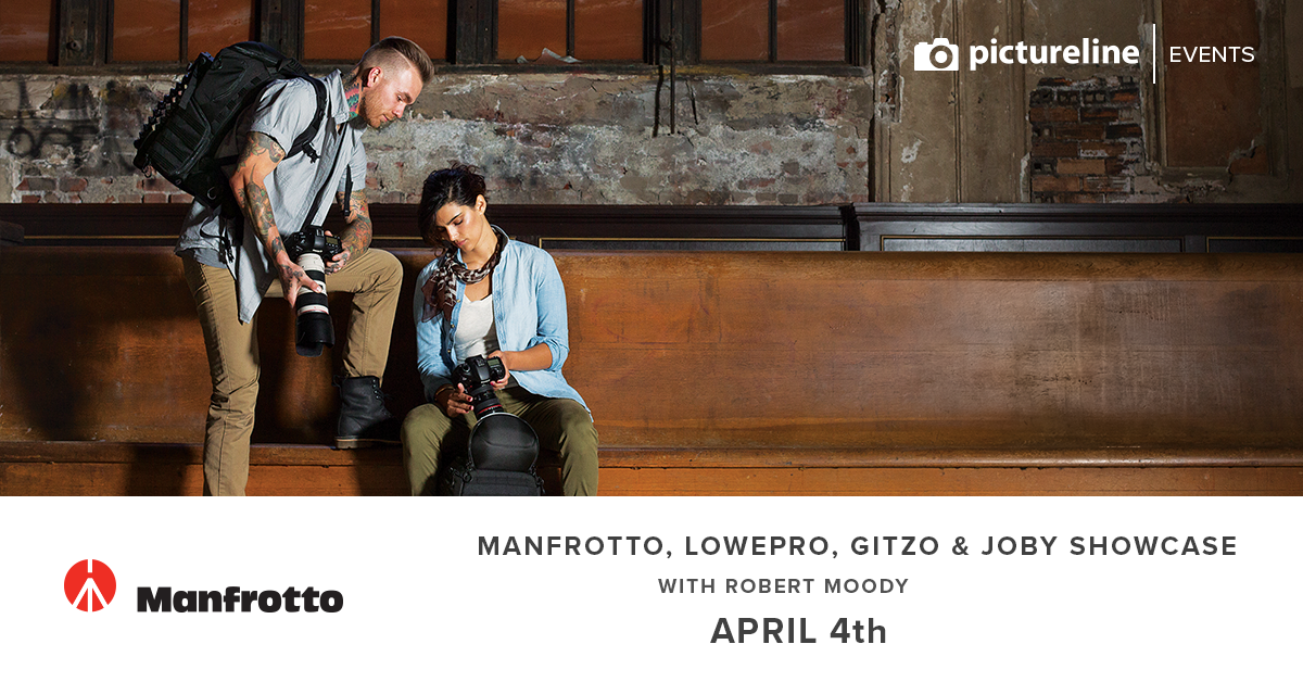 Manfrotto, Lowepro, Gitzo & Joby Showcase with Robert Moody (April 4th, Wednesday)