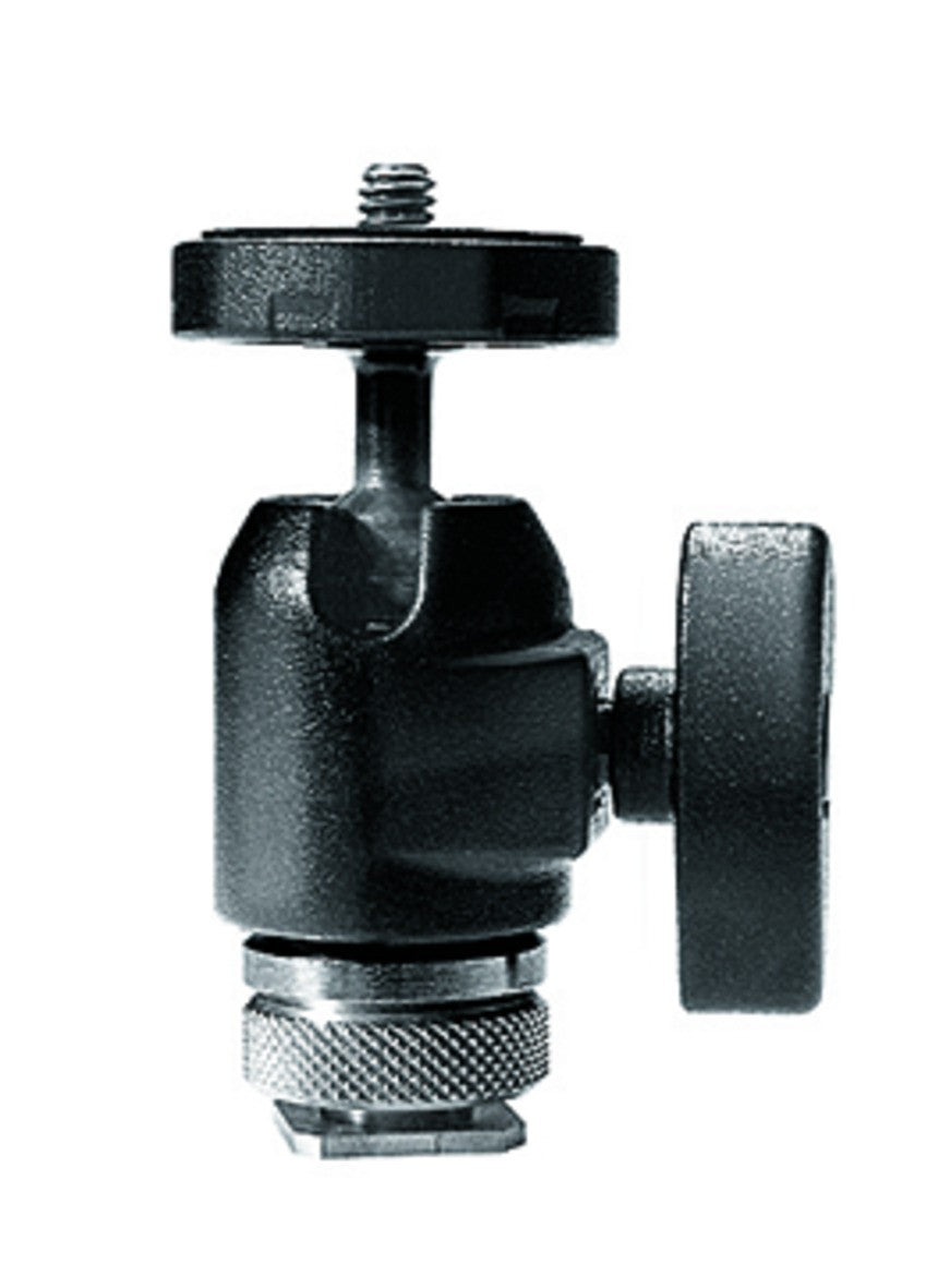 Manfrotto 492 Micro Ball Head w/hot shoe mount, tripods ball heads, Manfrotto - Pictureline 