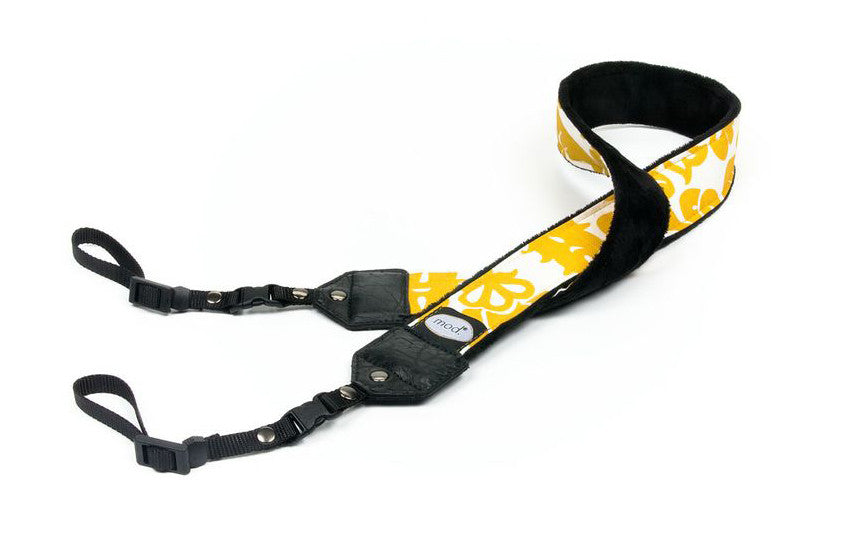 MOD Yellow & White Damask Classic Camera Strap, camera straps, MOD - Pictureline  - 2
