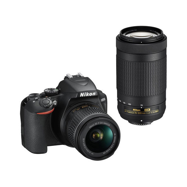 Nikon D3500 Digital SLR Camera 2 Lens Kit (AF-P 18-55mm & 70-300mm)