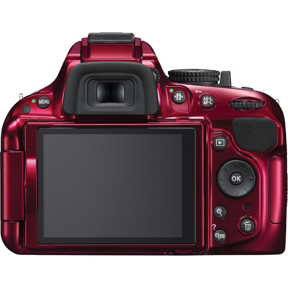 Nikon D5200 DX Digital SLR Camera w/ 18-55mm DX VR Lens (Red), discontinued, Nikon - Pictureline  - 2
