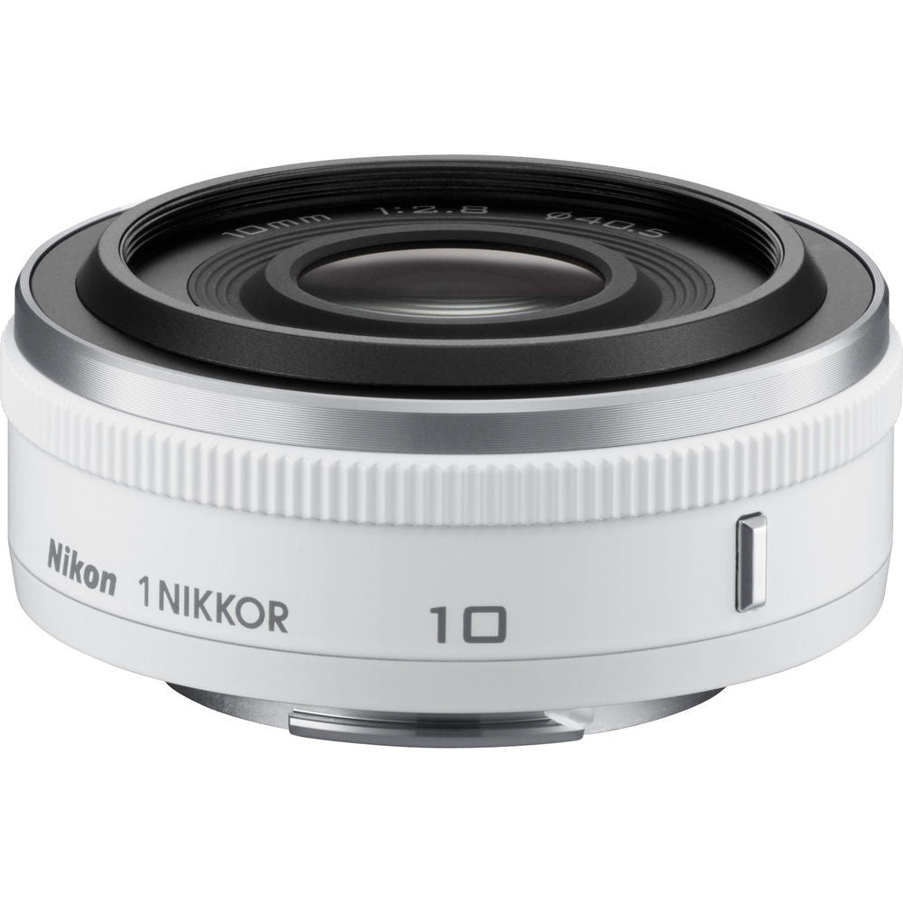 Nikon 1 Nikkor 10mm f/2.8 CX Lens White, lenses mirrorless, Nikon - Pictureline  - 1