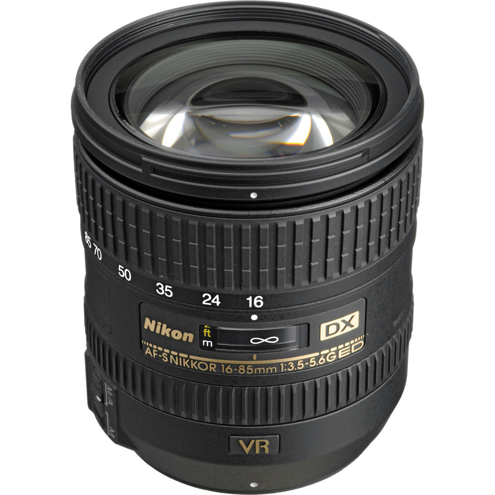 Nikon 16-85mm f/3.5-5.6G ED AF-S DX VR Nikkor Lens, lenses slr lenses, Nikon - Pictureline  - 1