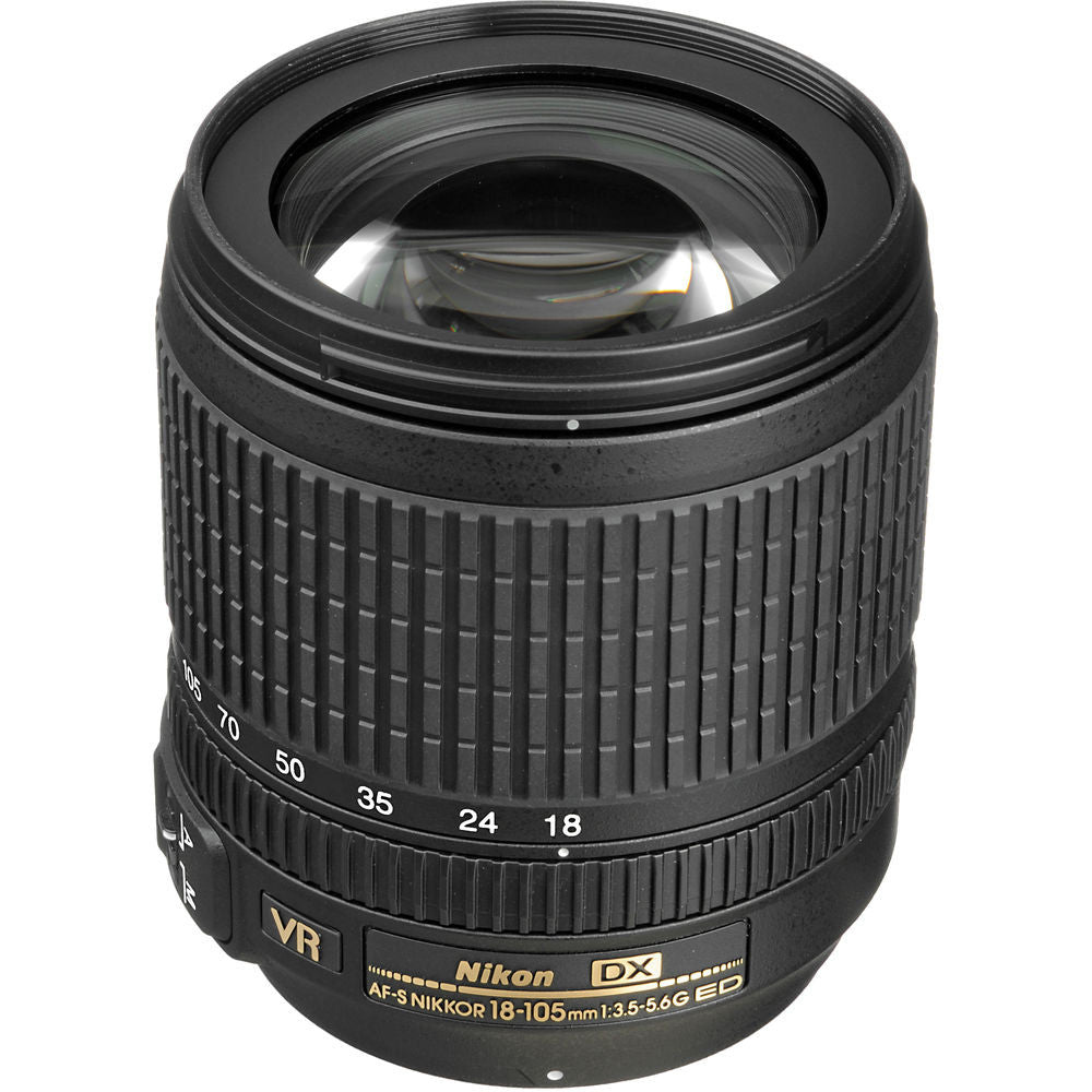 Nikon 18-105mm f/3.5-5.6G ED VR AF-S DX Nikkor Lens, lenses slr lenses, Nikon - Pictureline  - 3