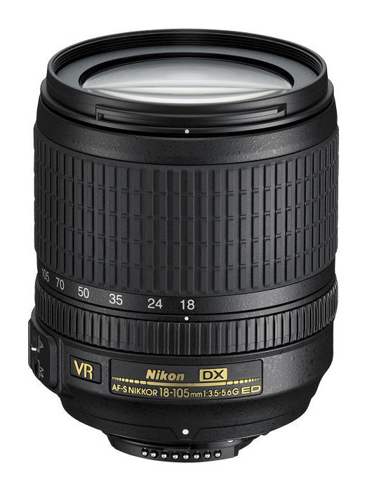 Nikon 18-105mm f/3.5-5.6G ED VR AF-S DX Nikkor Lens, lenses slr lenses, Nikon - Pictureline  - 1