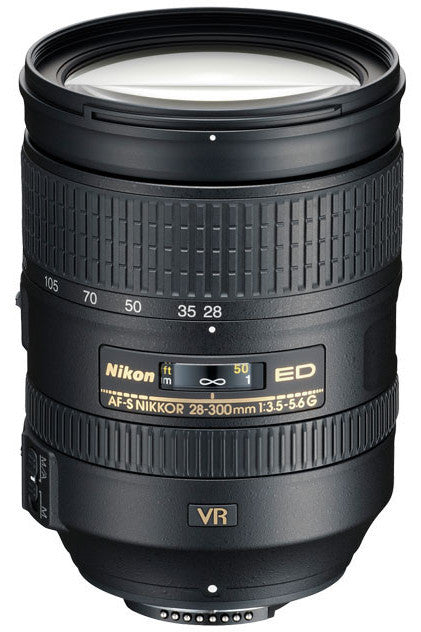 Nikon 28-300mm f/3.5-5.6G ED AF-S VR Zoom Lens, lenses slr lenses, Nikon - Pictureline  - 1