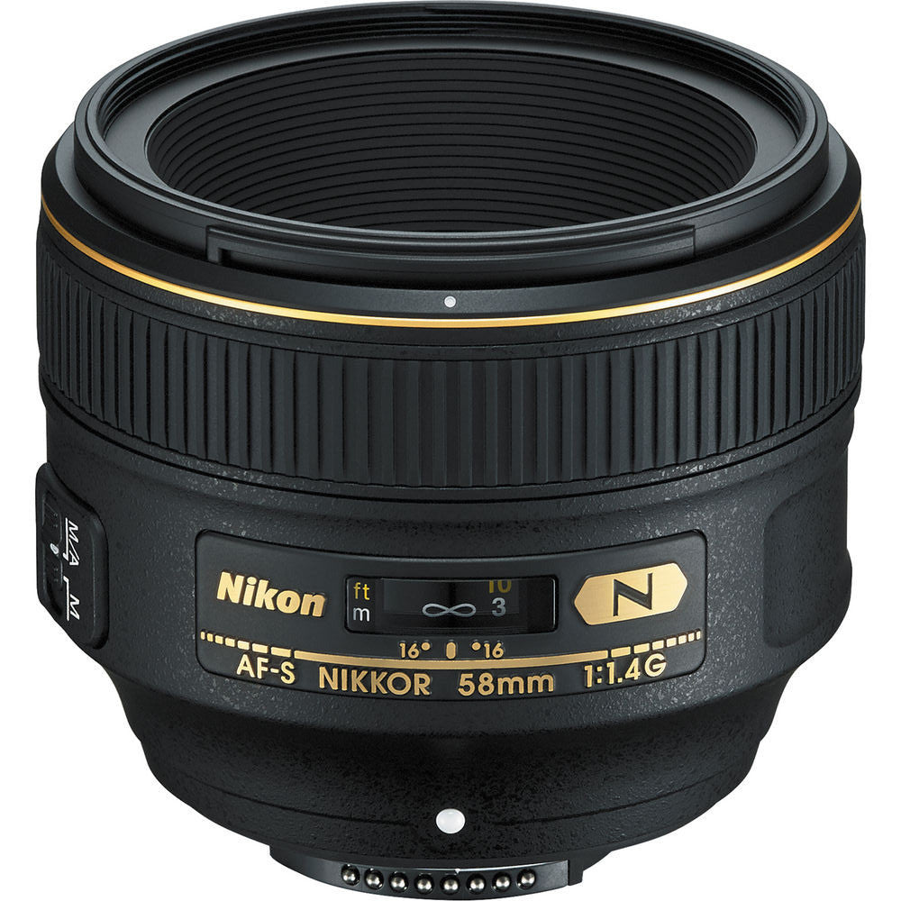 Nikon 58mm f/1.4G AF-S Nikkor Lens, lenses slr lenses, Nikon - Pictureline 
