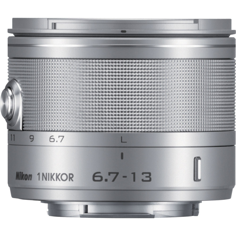 Nikon 1 Nikkor 6.7-13mm f/3.5-5.6 VR Lens Silver, lenses mirrorless, Nikon - Pictureline  - 1