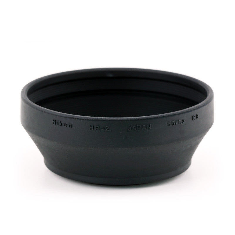 Nikon HR-2 Screw-On Rubber Lens Hood for 50mm f/1.2 AI-S, 50mm f/1.4, 1.8 D-AF, and 58mm f/1.2 Noct AI-S Lenses, lenses hoods, Nikon - Pictureline  - 1