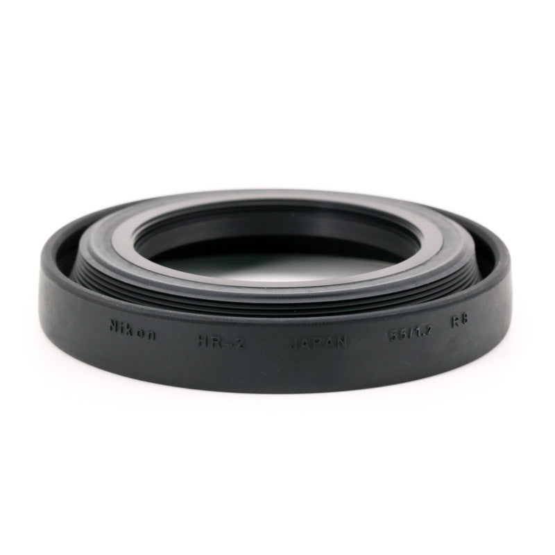 Nikon HR-2 Screw-On Rubber Lens Hood for 50mm f/1.2 AI-S, 50mm f/1.4, 1.8 D-AF, and 58mm f/1.2 Noct AI-S Lenses, lenses hoods, Nikon - Pictureline  - 2