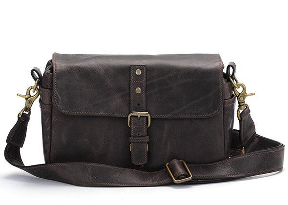 ONA The Bowery Camera Bag Dark Truffle Leather, bags shoulder bags, ONA - Pictureline  - 1