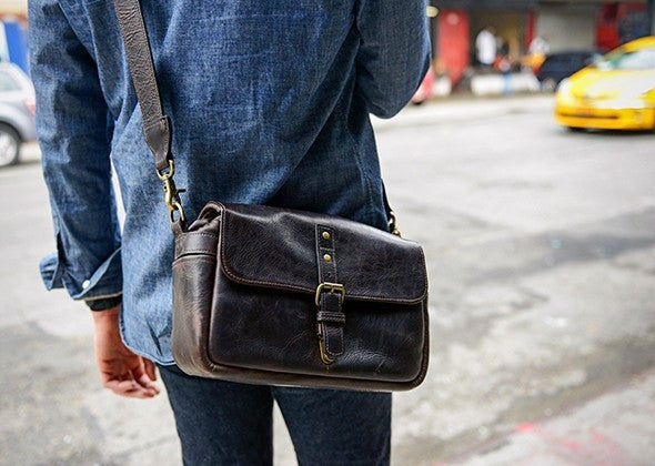 ONA The Bowery Camera Bag Dark Truffle Leather