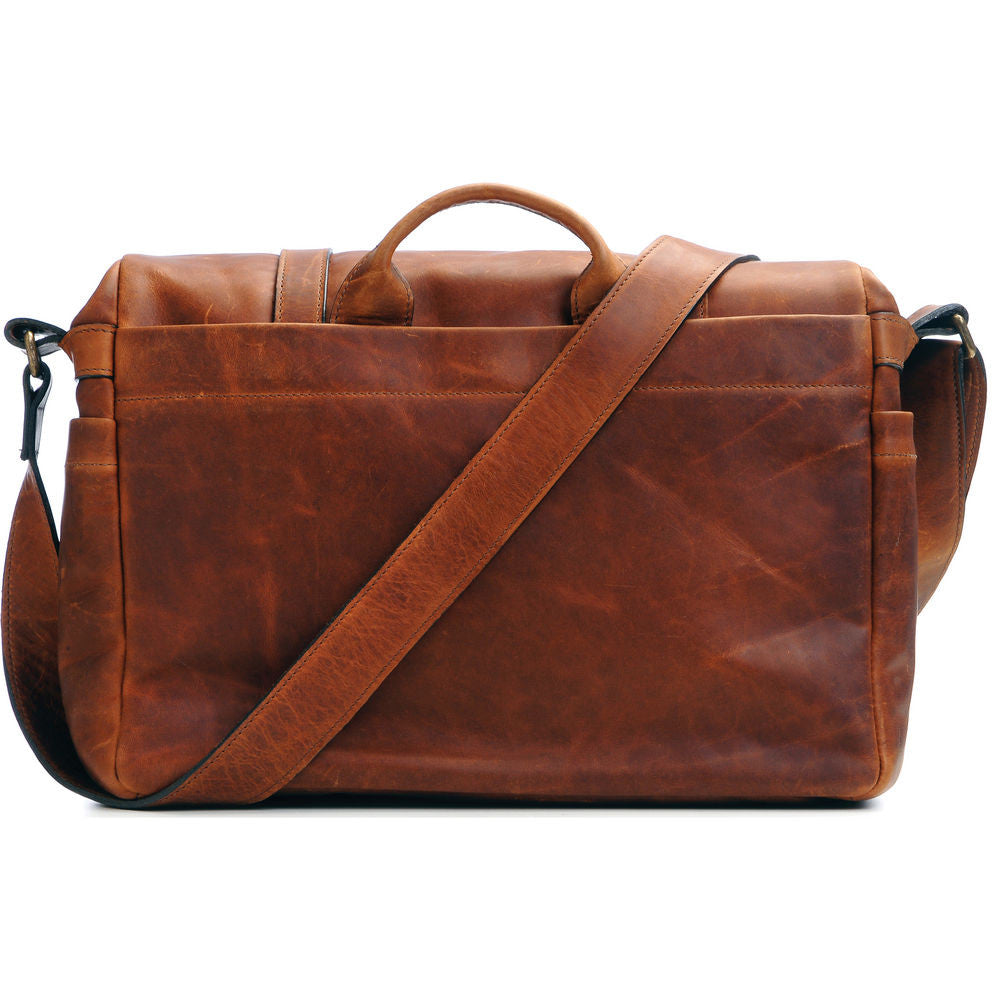 ONA The Brixton Camera and Laptop Messenger Bag Antique Cognac Leather, bags shoulder bags, ONA - Pictureline  - 4