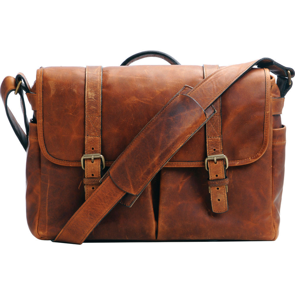 ONA The Brixton Camera and Laptop Messenger Bag Antique Cognac Leather, bags shoulder bags, ONA - Pictureline  - 1