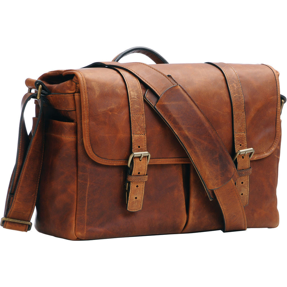 ONA The Brixton Camera and Laptop Messenger Bag Antique Cognac Leather, bags shoulder bags, ONA - Pictureline  - 3