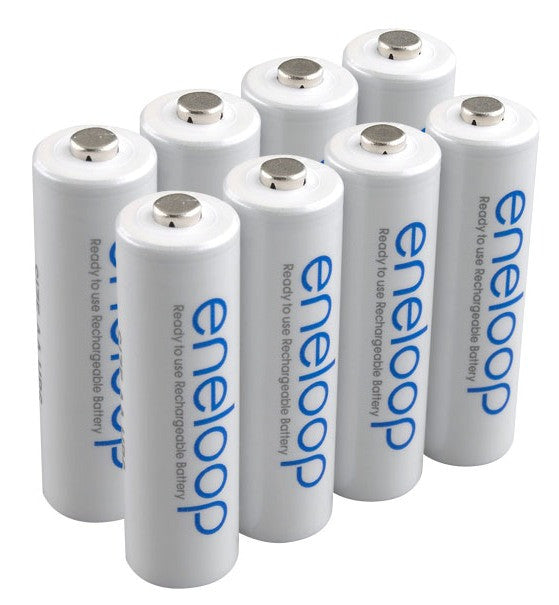 Panasonic Eneloop AA Ni-MH Rechargeable Batteries 8-Pack, camera batteries & chargers, Panasonic - Pictureline 