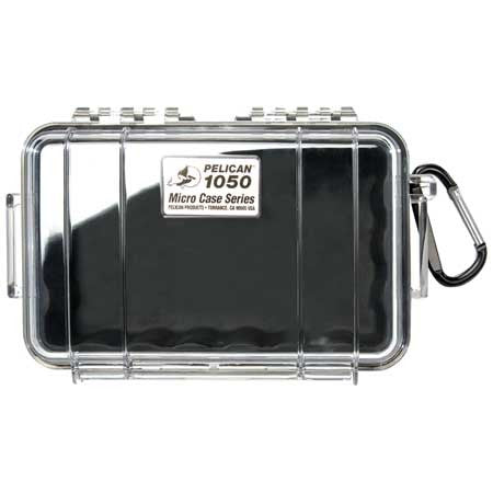 Pelican 1050 Micro Case Clear/Black, bags hard cases, Pelican - Pictureline  - 1