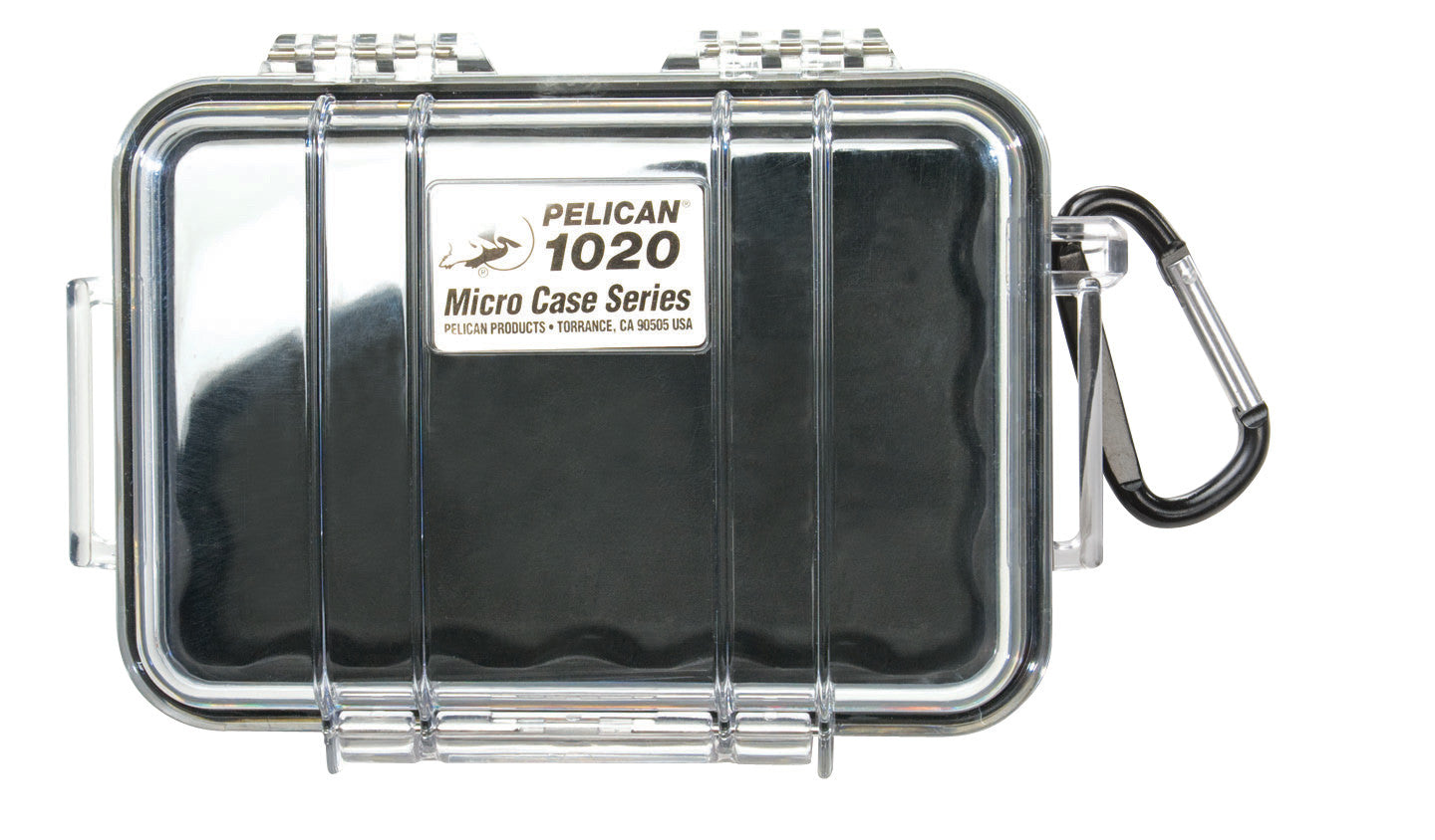 Pelican 1020 Micro Case Clear/Black, bags hard cases, Pelican - Pictureline 