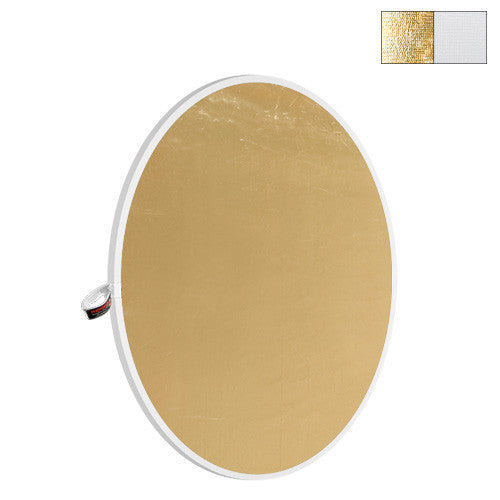 Photoflex 52" White/Gold LiteDisc Reflector, lighting reflectors, Photoflex - Pictureline 