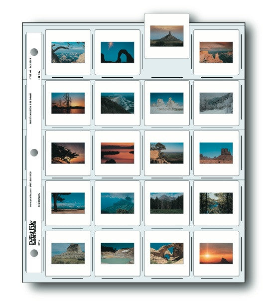 Print File 2x2 20HB Slide Preservers (25 Pack), camera film storage, Print File - Pictureline 