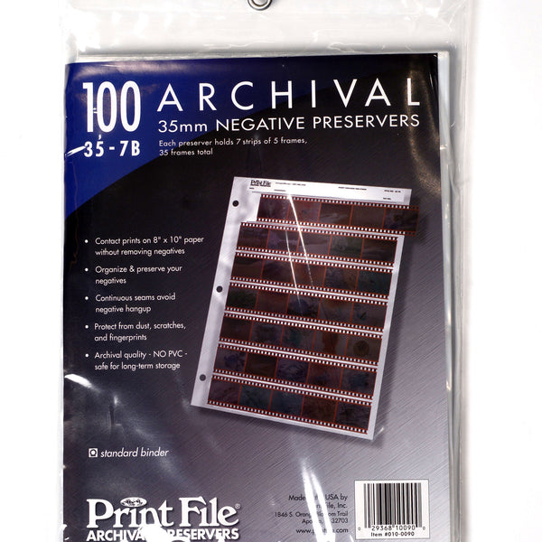 100 Archival Print File 35-7BXW フィルムファイル 35-7BXW Negative Storage Pages • Print File Archival Storage