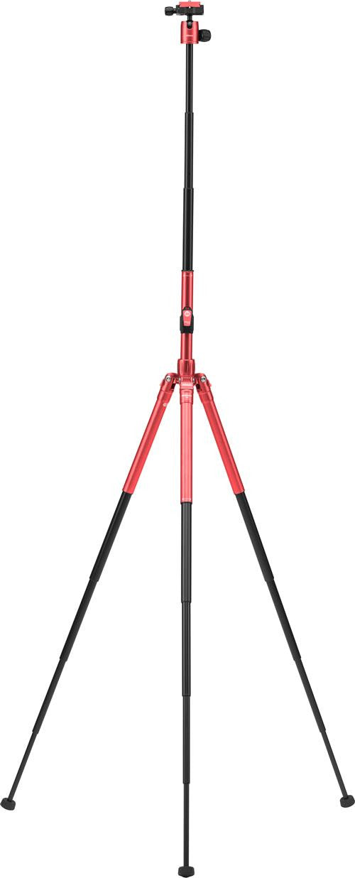 MeFOTO BackPacker Air Tripod Kit (Red), tripods travel & compact, MeFOTO - Pictureline  - 3