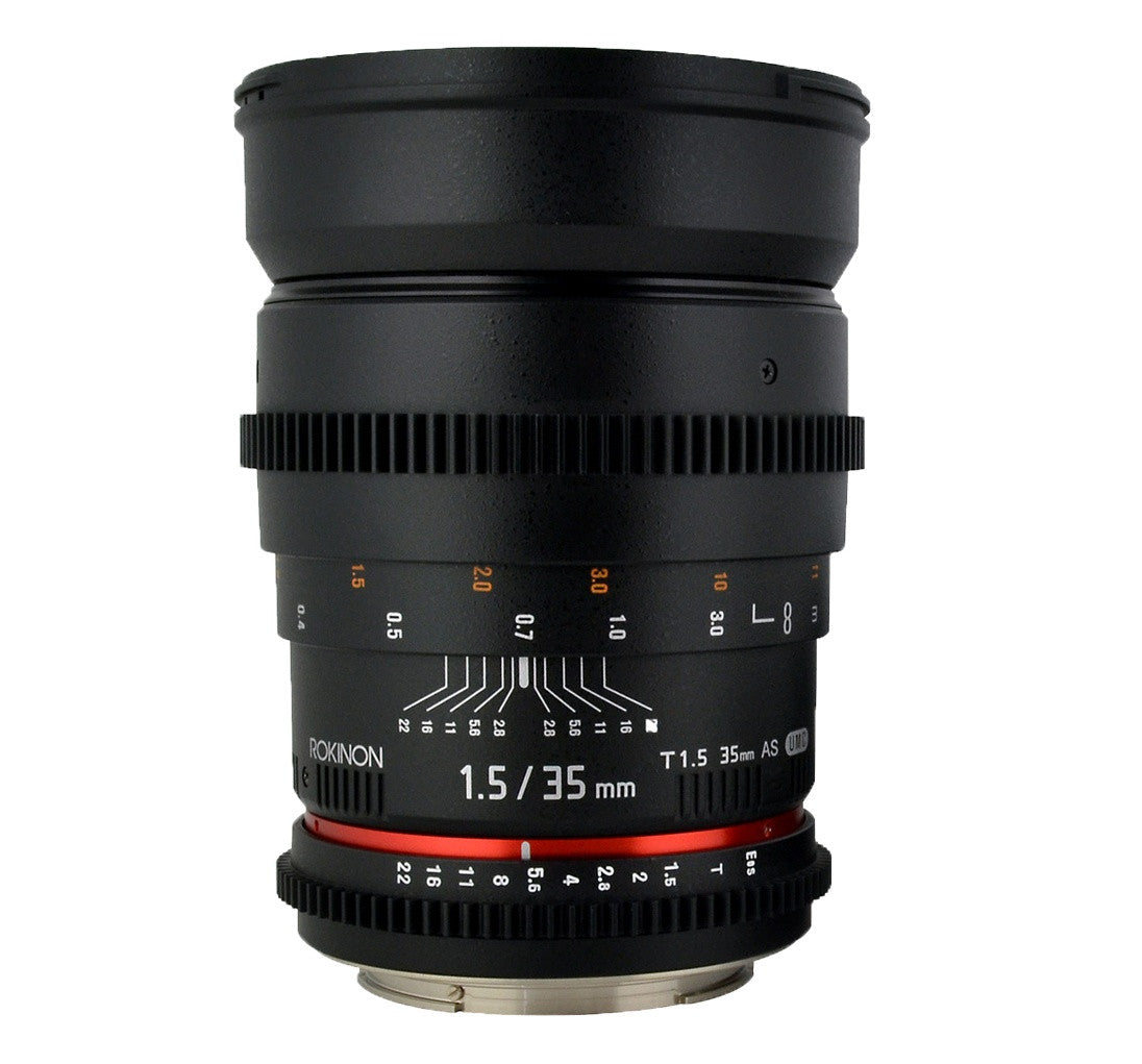 Rokinon 35mm T1.5 Cine UMC Wide-Angle Lens Nikon, discontinued, Rokinon - Pictureline  - 1