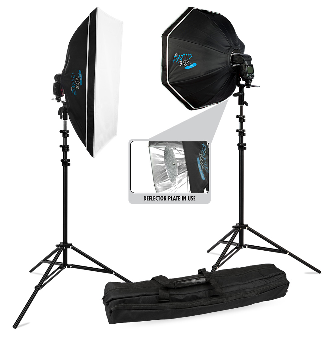 Westcott Rapid Box 2-Light Speedlite Kit, lighting soft boxes, Westcott - Pictureline  - 1