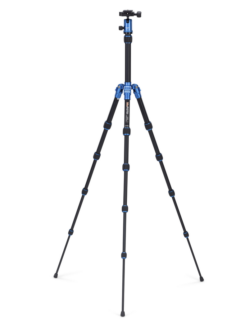 MeFOTO BackPacker Tripod Kit (Blue), tripods travel & compact, MeFOTO - Pictureline  - 2