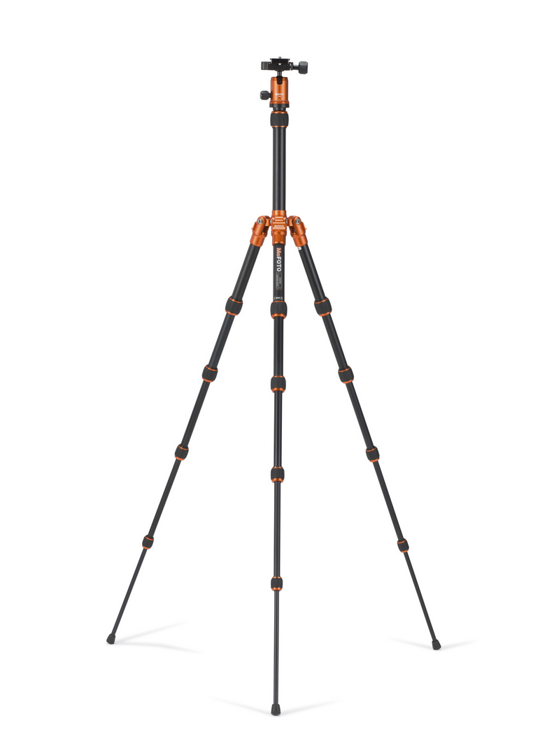 MeFOTO BackPacker Tripod Kit (Orange), tripods travel & compact, MeFOTO - Pictureline  - 2
