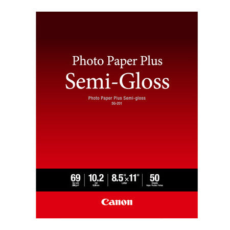Canon 8.5x11 Semigloss SG-201, papers sheet paper, Canon - Pictureline 