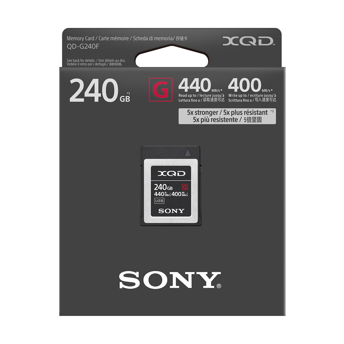 Sony 240GB G-Series 2933x XQD Card
