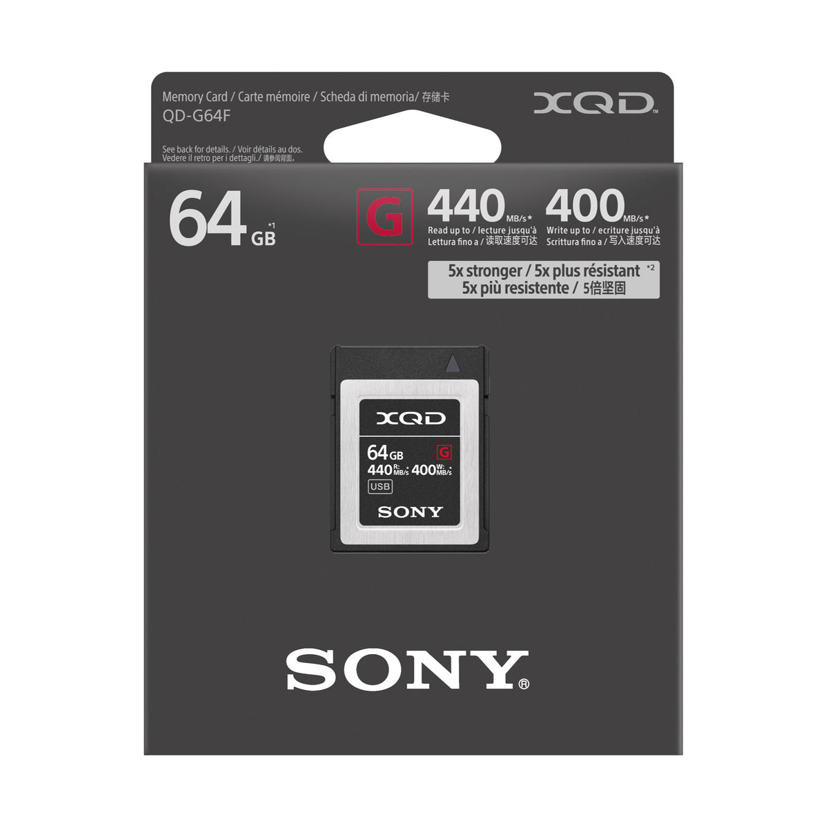 Sony 64GB G-Series 2933x XQD Card