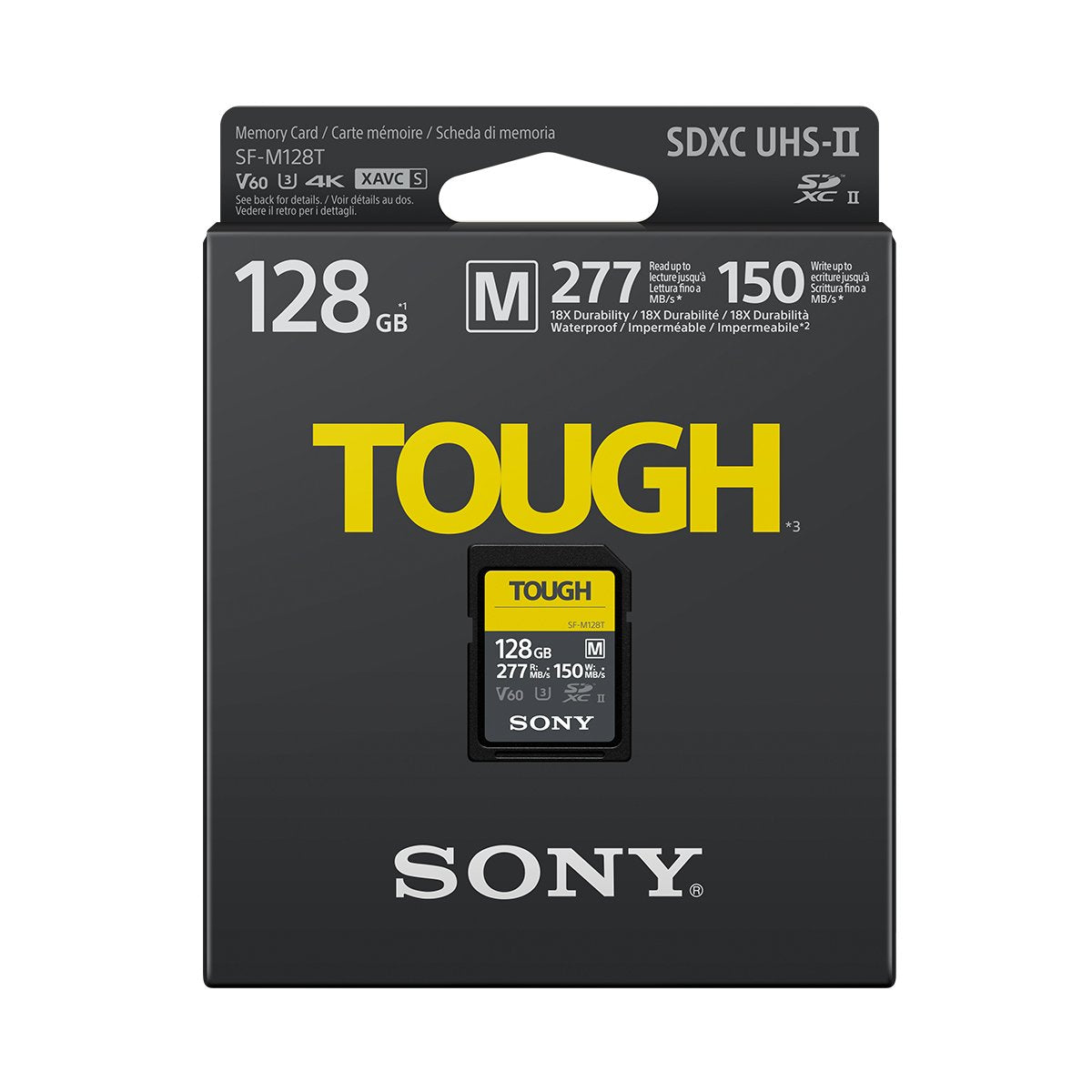 Sony 128GB SF-M TOUGH UHS-II SDXC (V60) Card