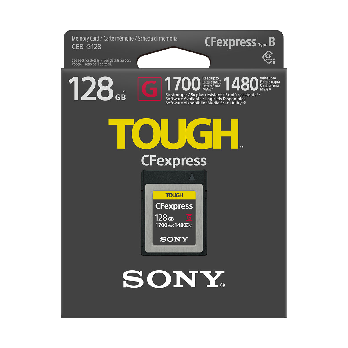 Sony TOUGH 128GB CFexpress Type B Card