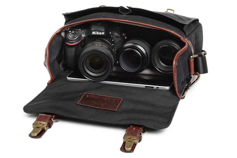 ONA Prince Street Camera Bag Black Canvas, bags shoulder bags, ONA - Pictureline  - 4