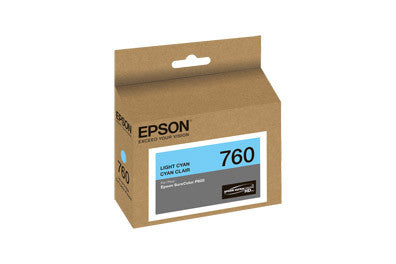 Epson T760520 P600 Light Cyan Ink Cartridge (760), printers ink small format, Epson - Pictureline 