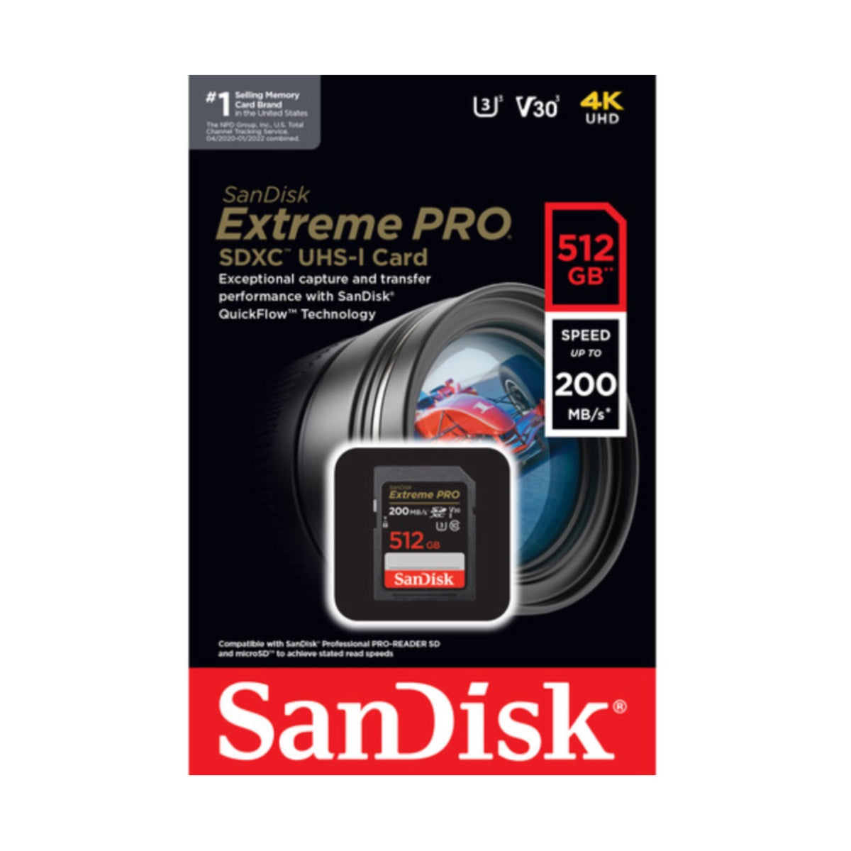 Product  SanDisk Extreme Pro - flash memory card - 512 GB - SDXC