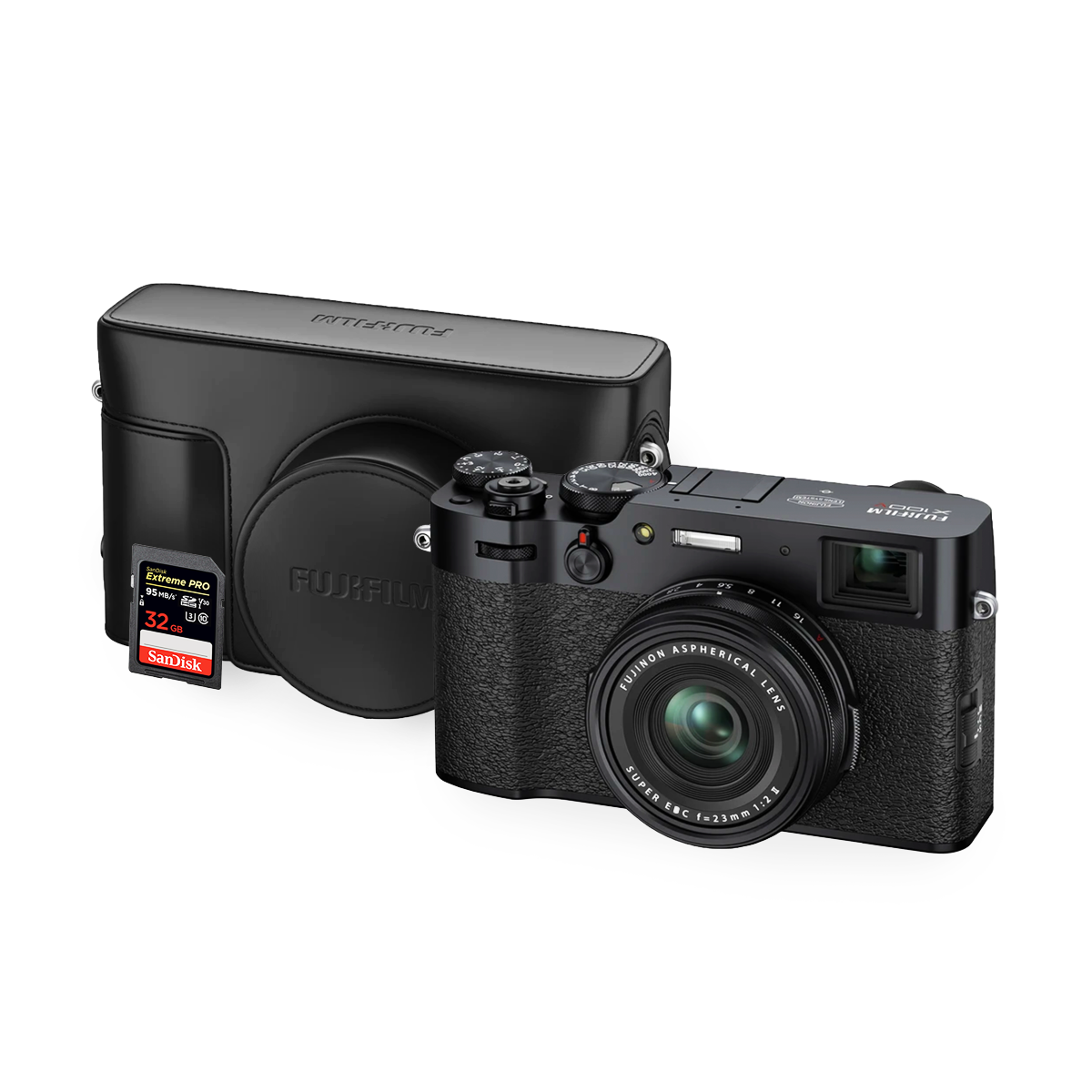 Leather Case Bundle X100V Black