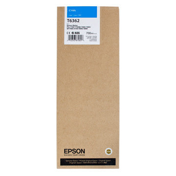 Epson T636200 7900/7890/9890/9900 Ultrachrome HDR Ink 700ml Cyan, papers ink large format, Epson - Pictureline  - 1