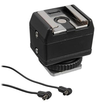 Hama Universal Dual Hot Shoe Adapter, lighting cables & adapters, Hama - Pictureline 