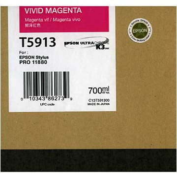 Epson T591300 11880 Ink Vivid Magenta 700ml, papers ink large format, Epson - Pictureline  - 1