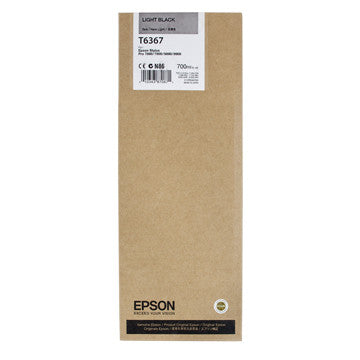 Epson T636700 7900/7890/9890/9900 Ultrachrome HDR Ink 700ml Light Black, papers ink large format, Epson - Pictureline  - 1