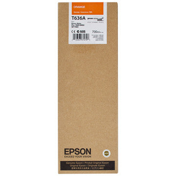 Epson T636A00 7900/9900 Ultrachrome HDR Ink 700ml Orange, papers ink large format, Epson - Pictureline  - 1